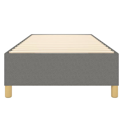 Boxspring sengeramme Mørkegrå 90x200 cm Stof