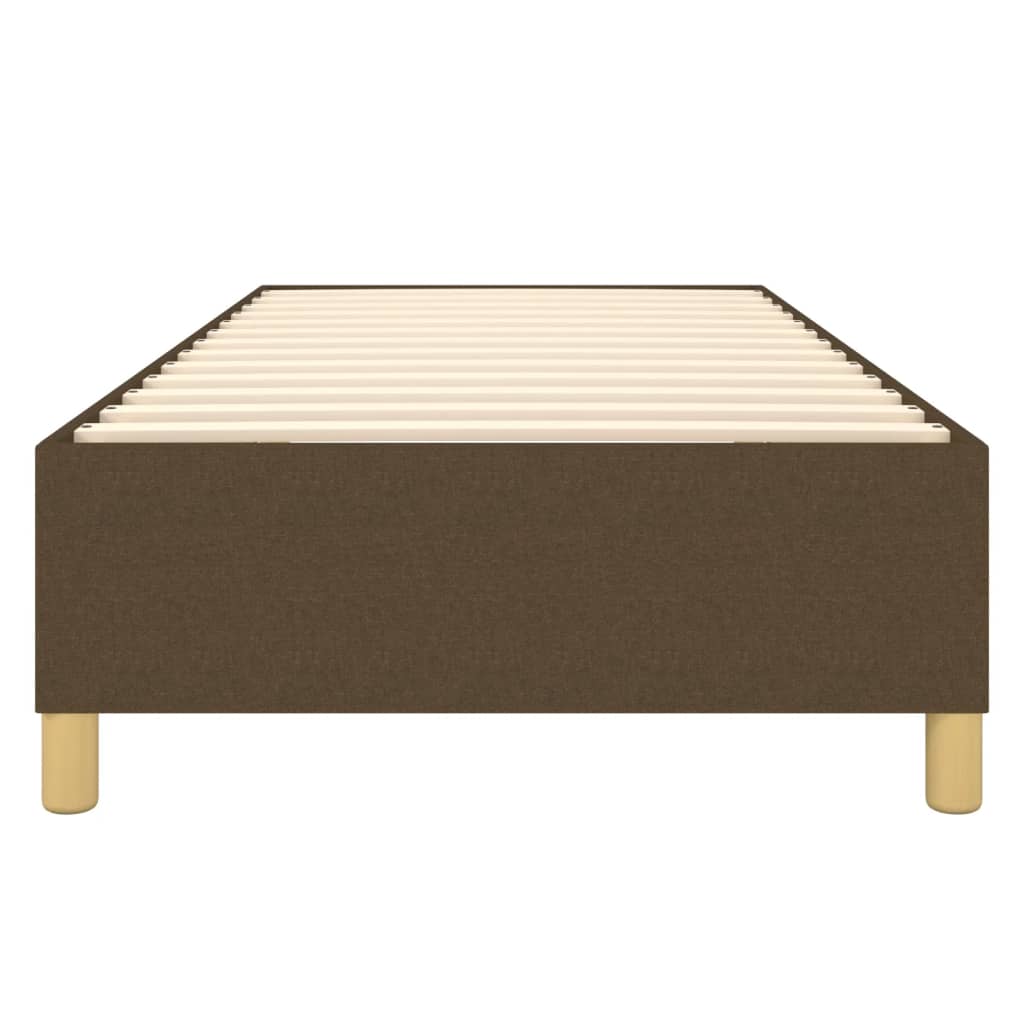 Boxspring sengeramme Mørkebrun 90x200 cm Stof