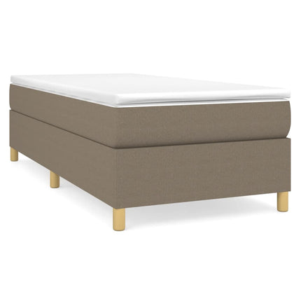 Boxspring sengeramme 90x200 cm stof gråbrun