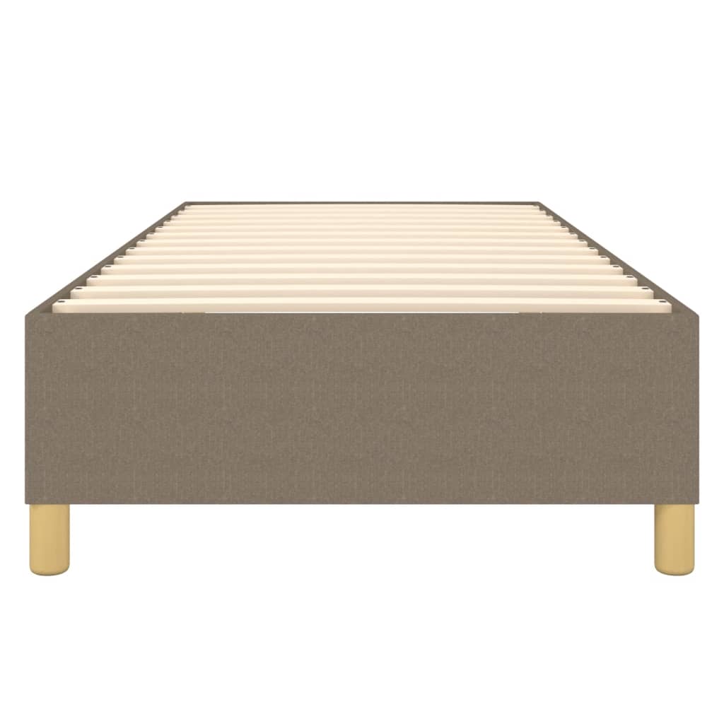 Boxspring sengeramme 90x200 cm stof gråbrun