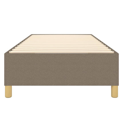 Boxspring sengeramme 90x200 cm stof gråbrun