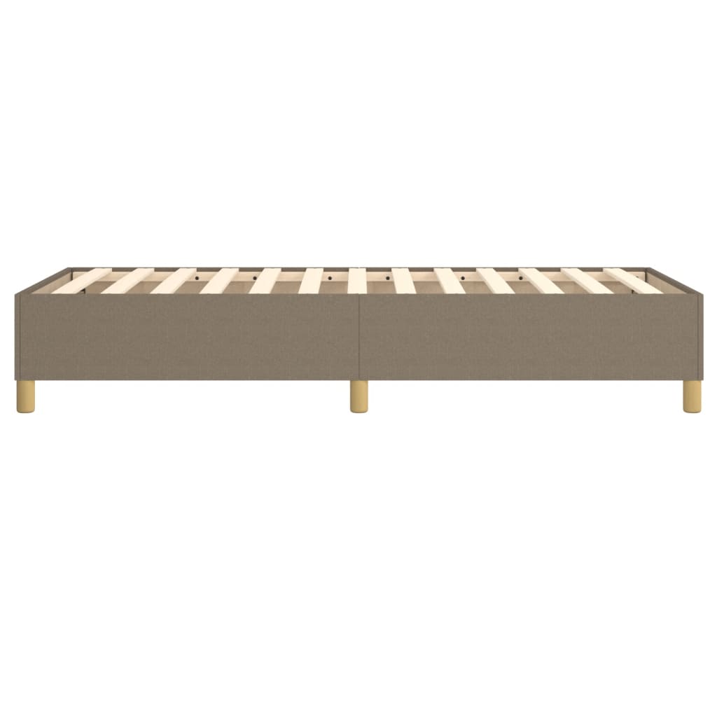 Boxspring sengeramme 90x200 cm stof gråbrun