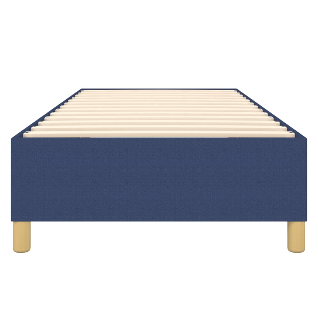 Boxspring sengeramme 90x200 cm stof blå