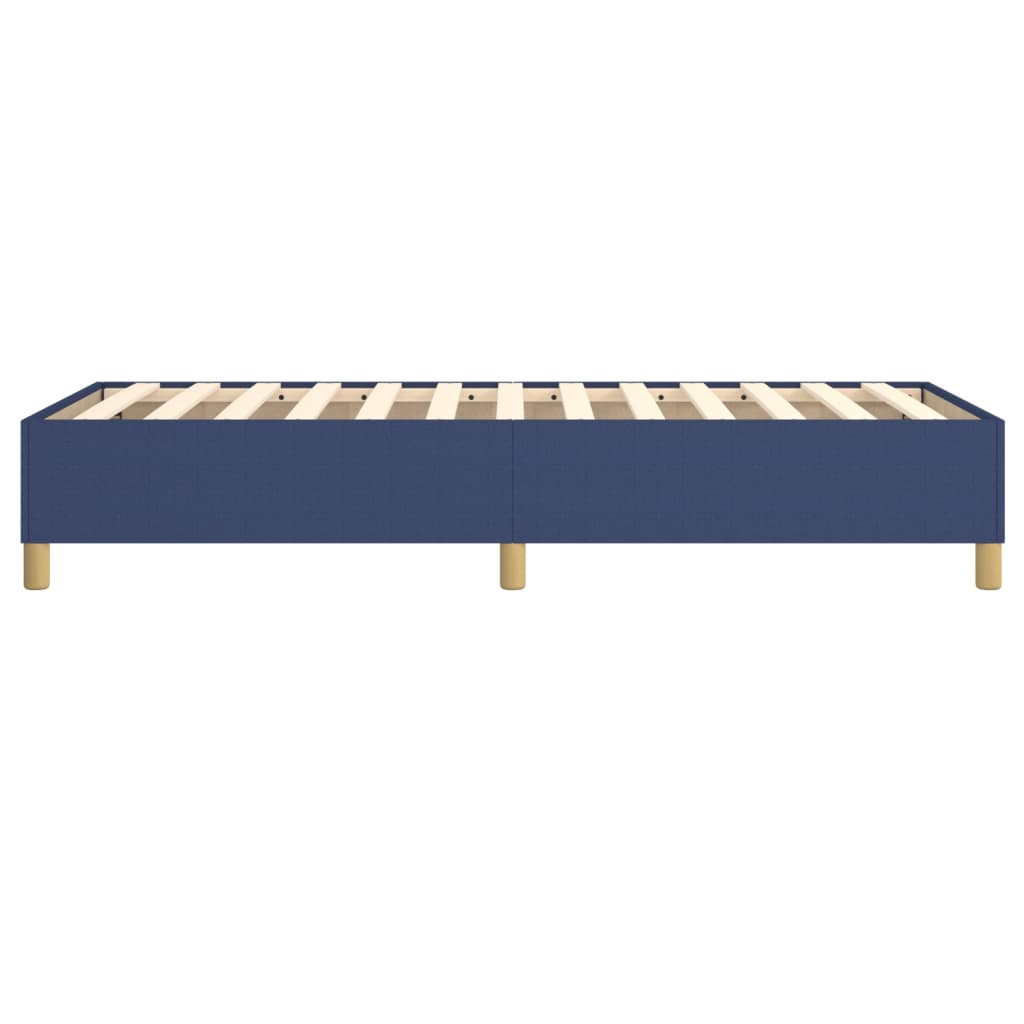 Boxspring sengeramme 90x200 cm stof blå