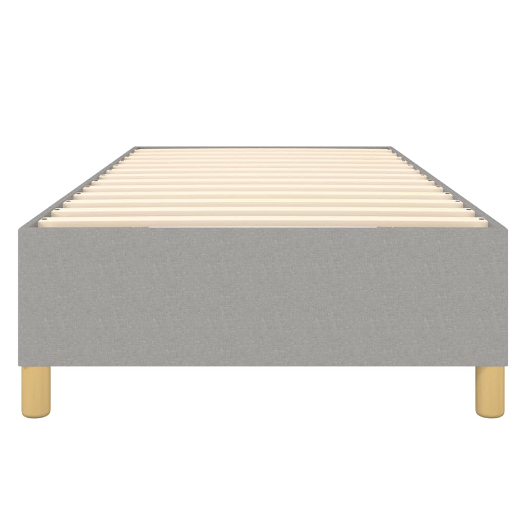 Boxspring sengeramme Lysegrå 100x200 cm Stof