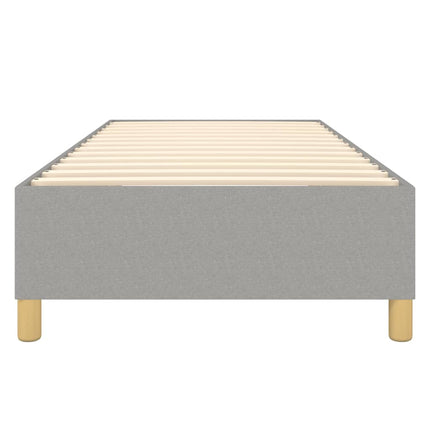 Boxspring sengeramme Lysegrå 100x200 cm Stof