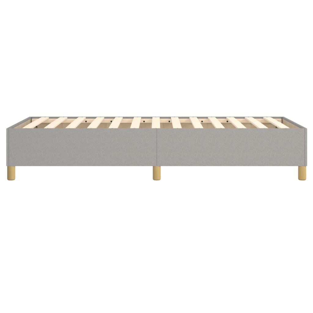 Boxspring sengeramme Lysegrå 100x200 cm Stof