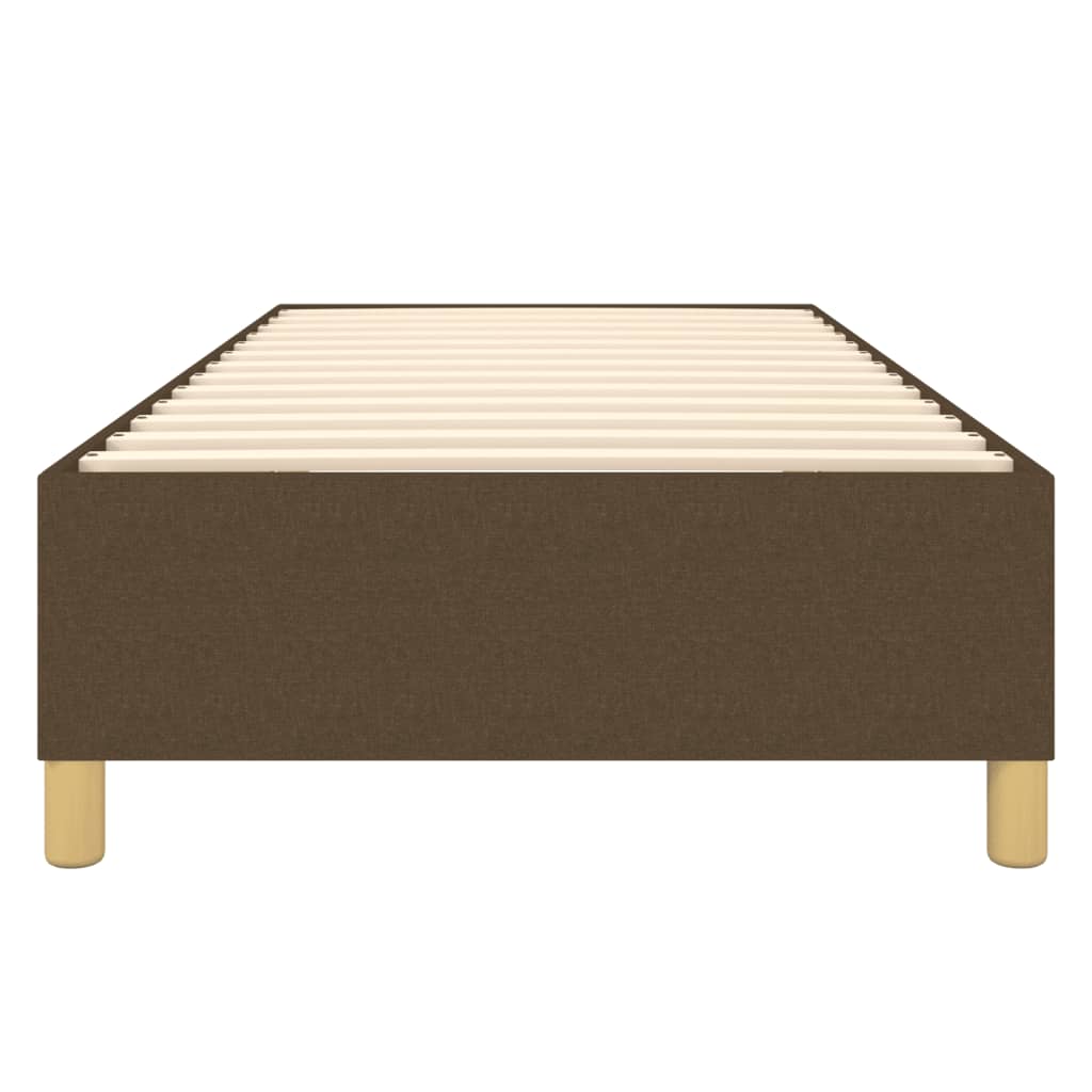 Boxspring sengeramme Mørkebrun 100x200 cm Stof