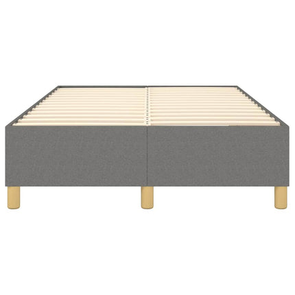 Boxspring sengeramme Mørkegrå 120x200 cm Stof