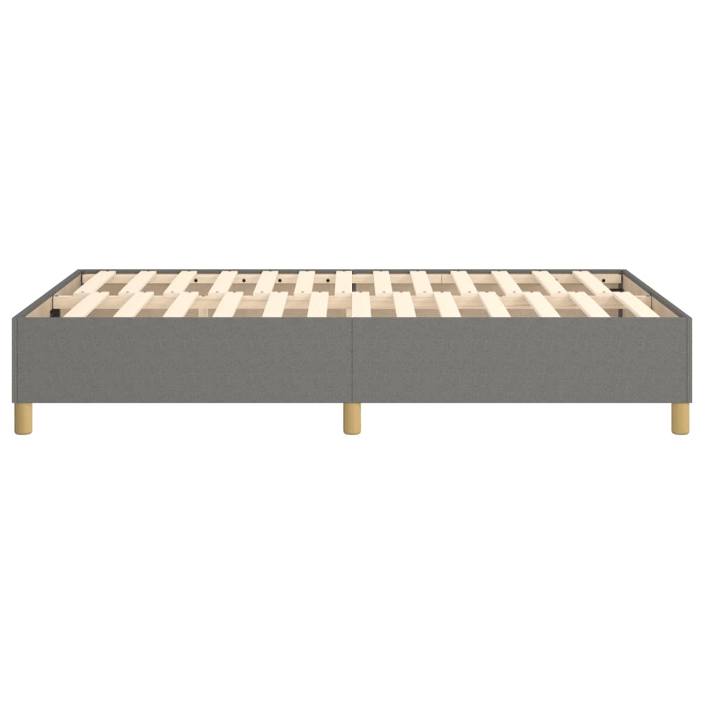 Boxspring sengeramme Mørkegrå 120x200 cm Stof
