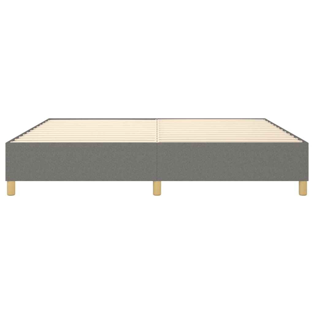 Boxspring sengeramme 140x190 cm stof mørkegrå
