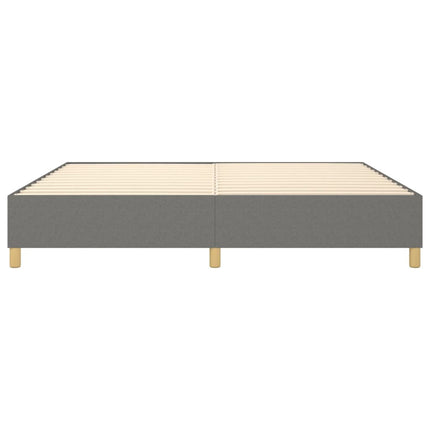 Boxspring sengeramme 140x190 cm stof mørkegrå