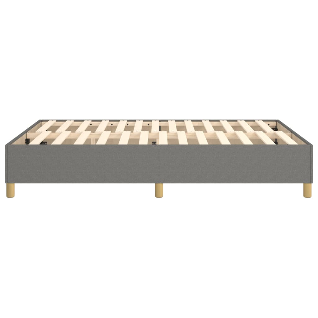 Boxspring sengeramme 140x190 cm stof mørkegrå