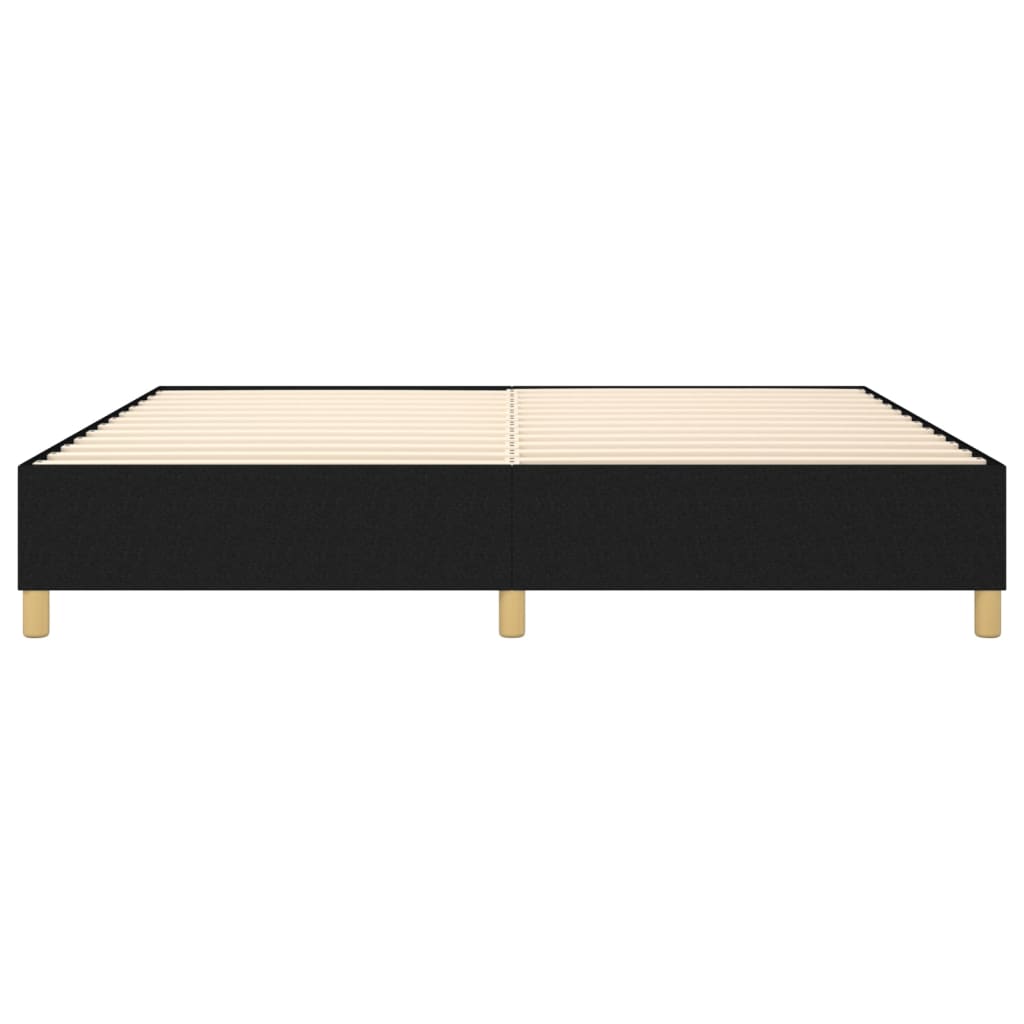 Boxspring sengeramme 140x190 cm stof sort