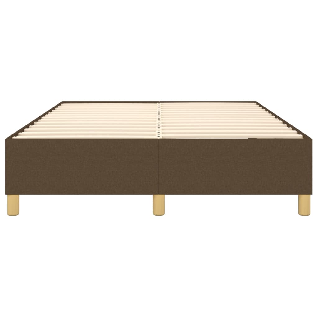 Boxspring sengeramme 140x190 cm stof mørkebrun