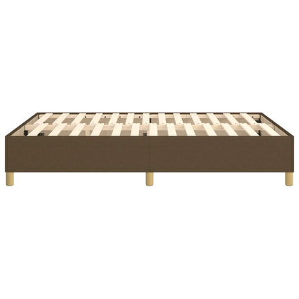 Boxspring sengeramme 140x190 cm stof mørkebrun