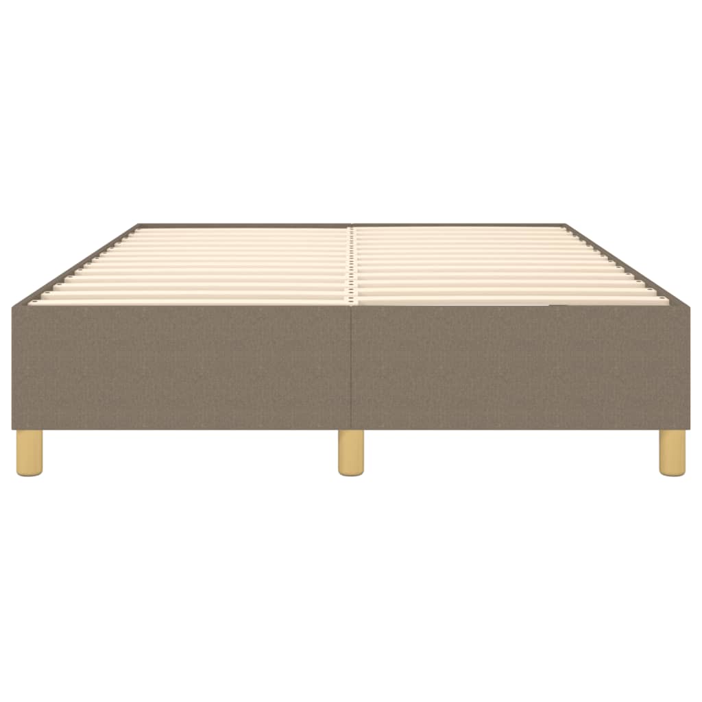 Boxspring sengeramme 140x190 cm stof gråbrun