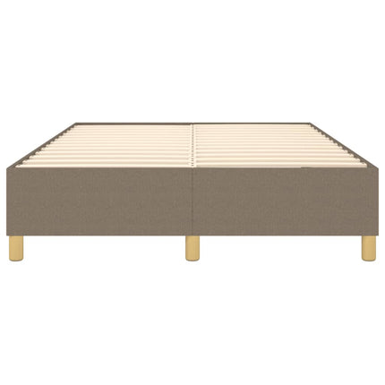 Boxspring sengeramme 140x190 cm stof gråbrun