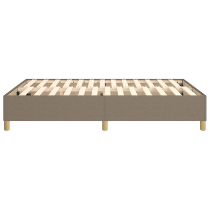 Boxspring sengeramme 140x190 cm stof gråbrun