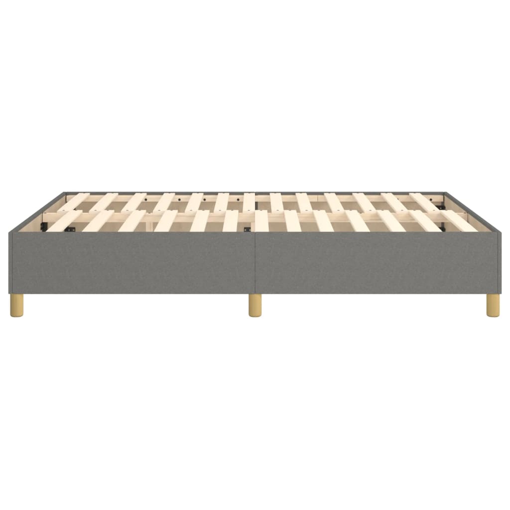 Boxspring sengeramme 140x200 cm stof mørkegrå