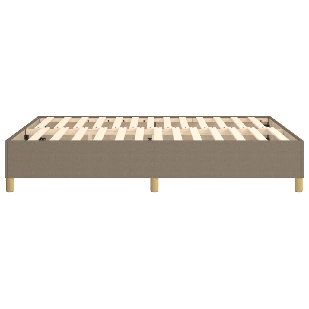 Boxspring sengeramme 140x200 cm stof gråbrun