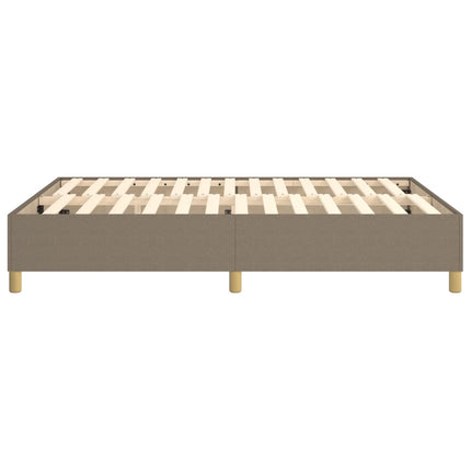 Boxspring sengeramme 140x200 cm stof gråbrun