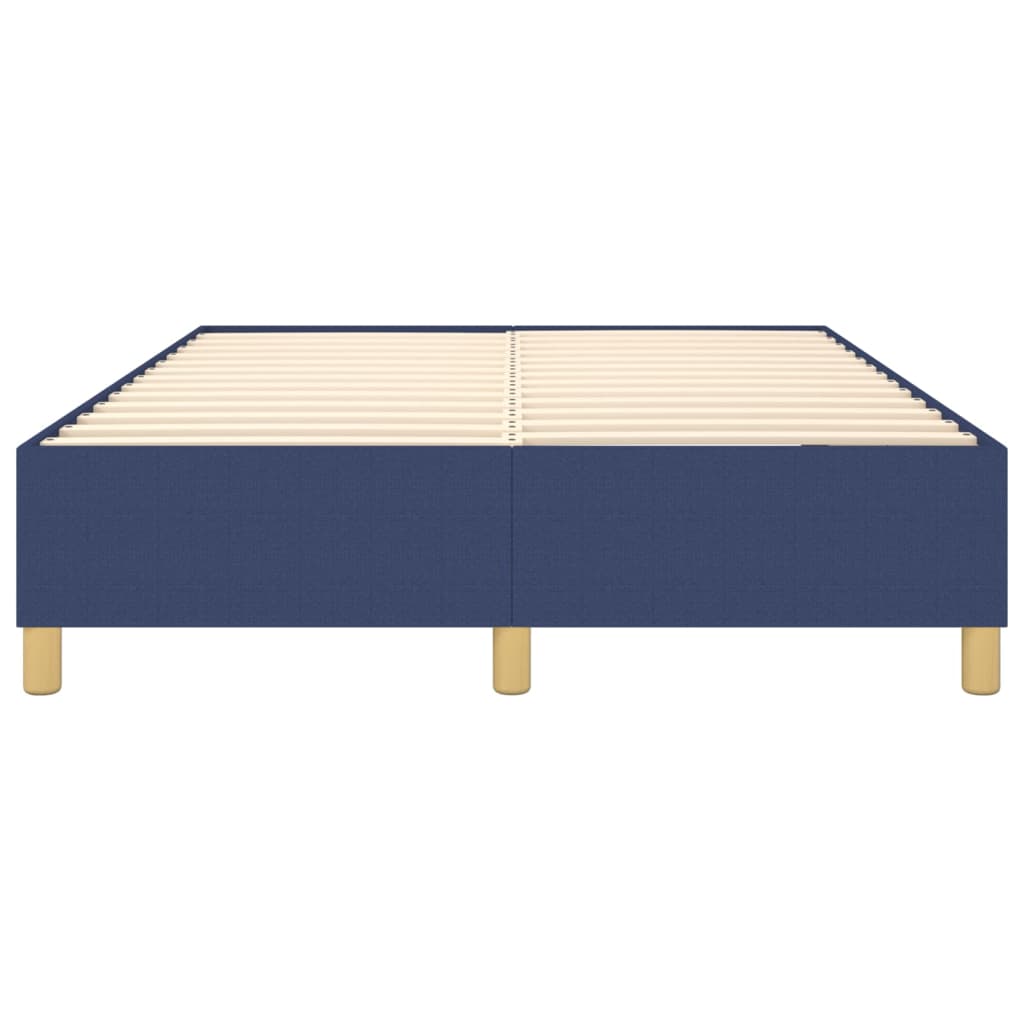 Boxspring sengeramme 140x200 cm stof blå