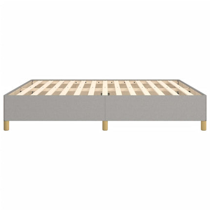 Boxspring sengeramme 160x200 cm stof lysegrå