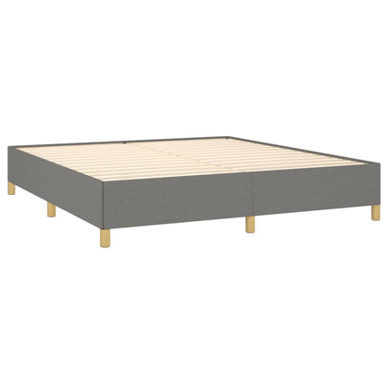Boxspring sengeramme 160x200 cm stof mørkegrå