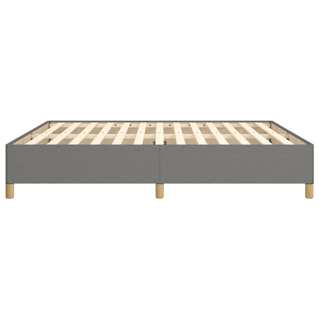 Boxspring sengeramme 160x200 cm stof mørkegrå