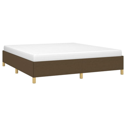 Boxspring sengeramme 160x200 cm stof mørkebrun