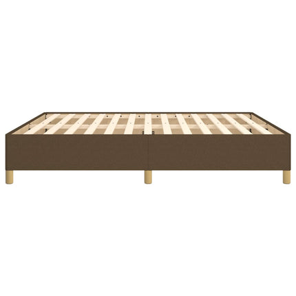 Boxspring sengeramme 160x200 cm stof mørkebrun