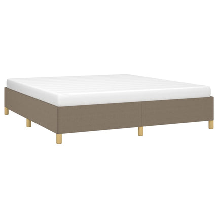 Boxspring sengeramme 160x200 cm stof gråbrun