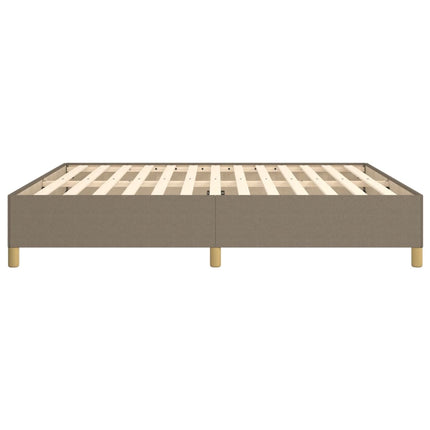 Boxspring sengeramme 160x200 cm stof gråbrun