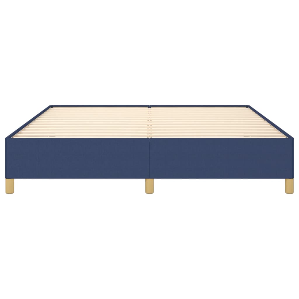 Boxspring sengeramme 160x200 cm stof blå