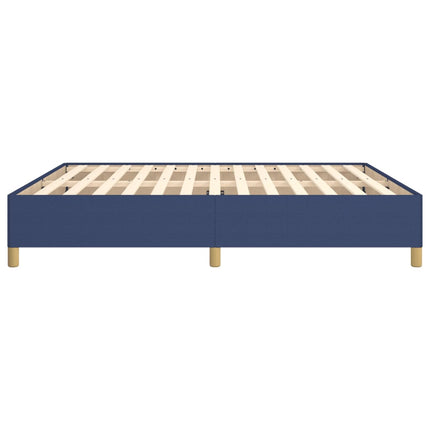Boxspring sengeramme 160x200 cm stof blå