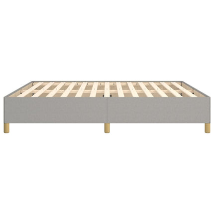 Boxspring sengeramme 180x200 cm stof lysegrå
