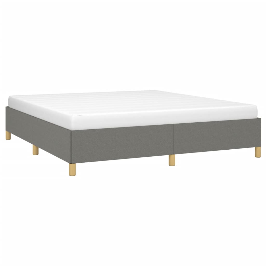 Boxspring sengeramme 180x200 cm stof mørkegrå