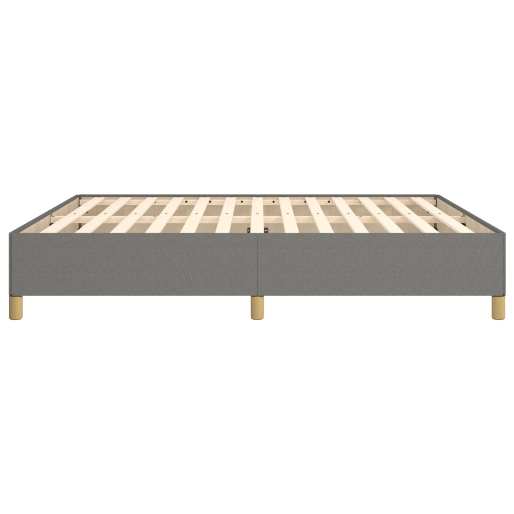 Boxspring sengeramme 180x200 cm stof mørkegrå