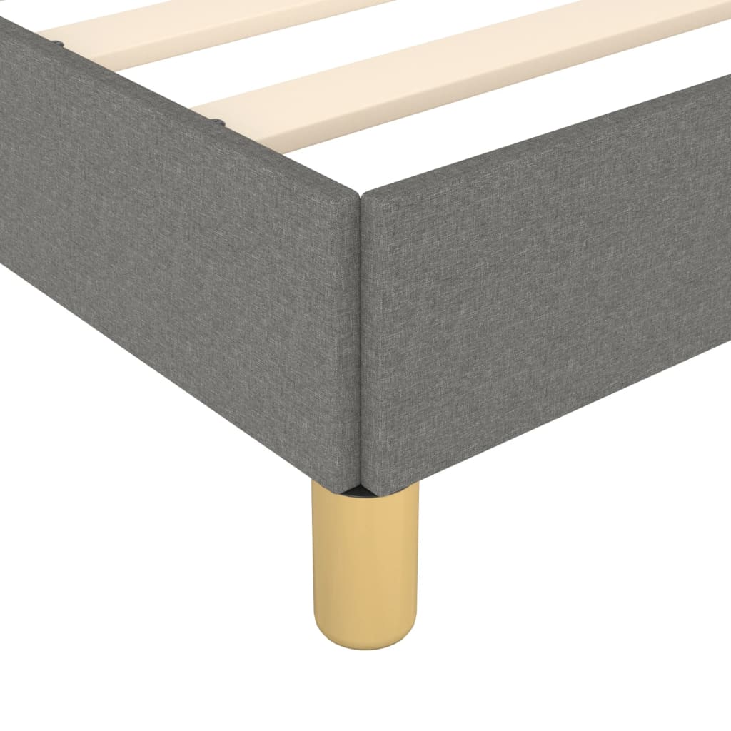 Boxspring sengeramme 180x200 cm stof mørkegrå