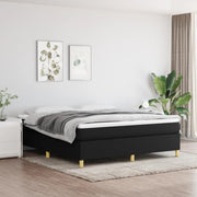 Boxspring sengeramme 180x200 cm stof sort