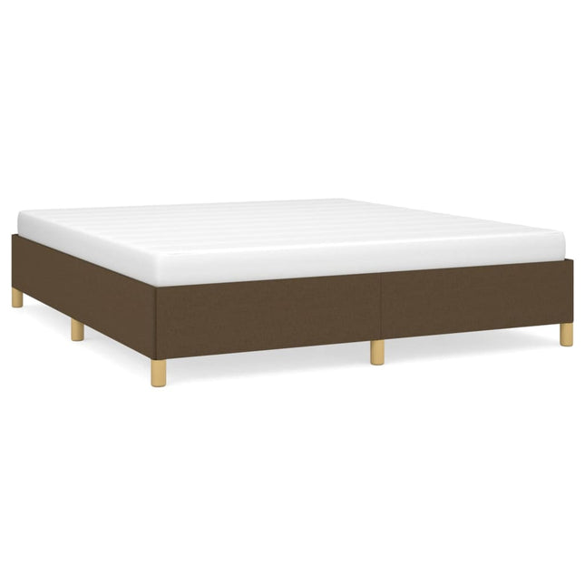 Boxspring sengeramme 180x200 cm stof mørkebrun