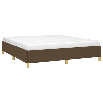 Boxspring sengeramme 180x200 cm stof mørkebrun