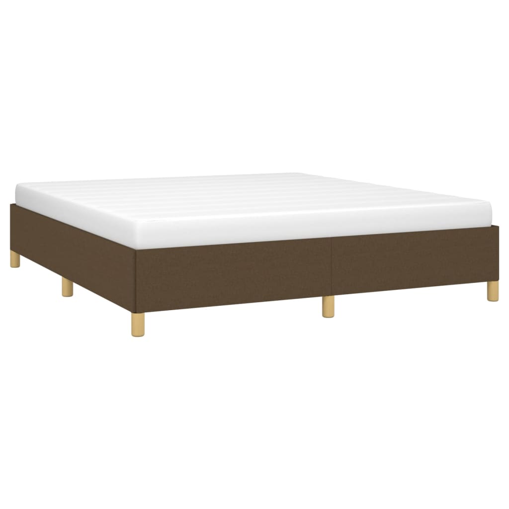 Boxspring sengeramme 180x200 cm stof mørkebrun
