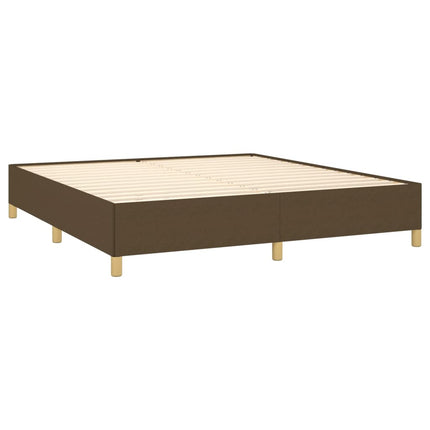 Boxspring sengeramme 180x200 cm stof mørkebrun