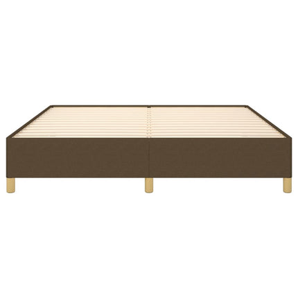 Boxspring sengeramme 180x200 cm stof mørkebrun