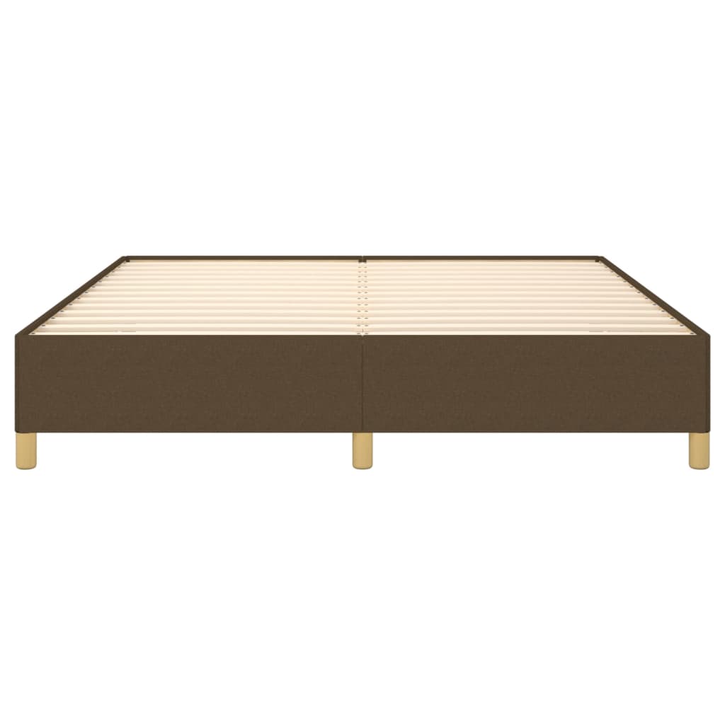 Boxspring sengeramme 180x200 cm stof mørkebrun