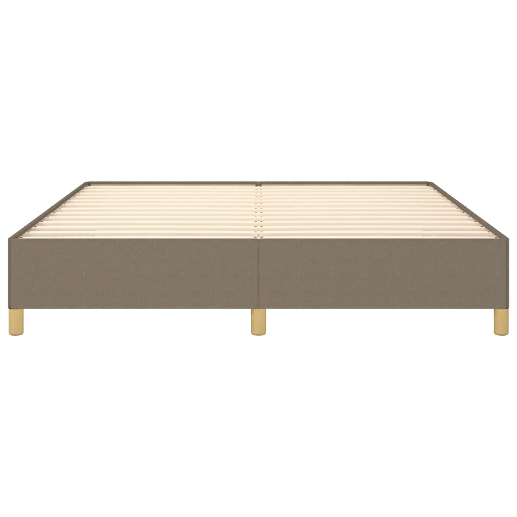 Boxspring sengeramme 180x200 cm stof gråbrun