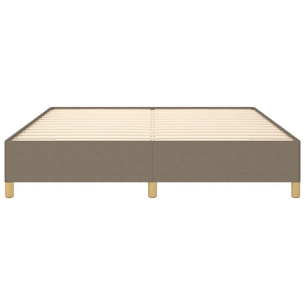 Boxspring sengeramme 180x200 cm stof gråbrun