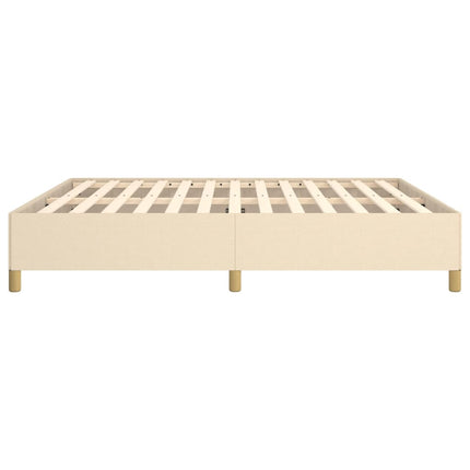 Boxspring sengeramme 180x200 cm stof cremefarvet